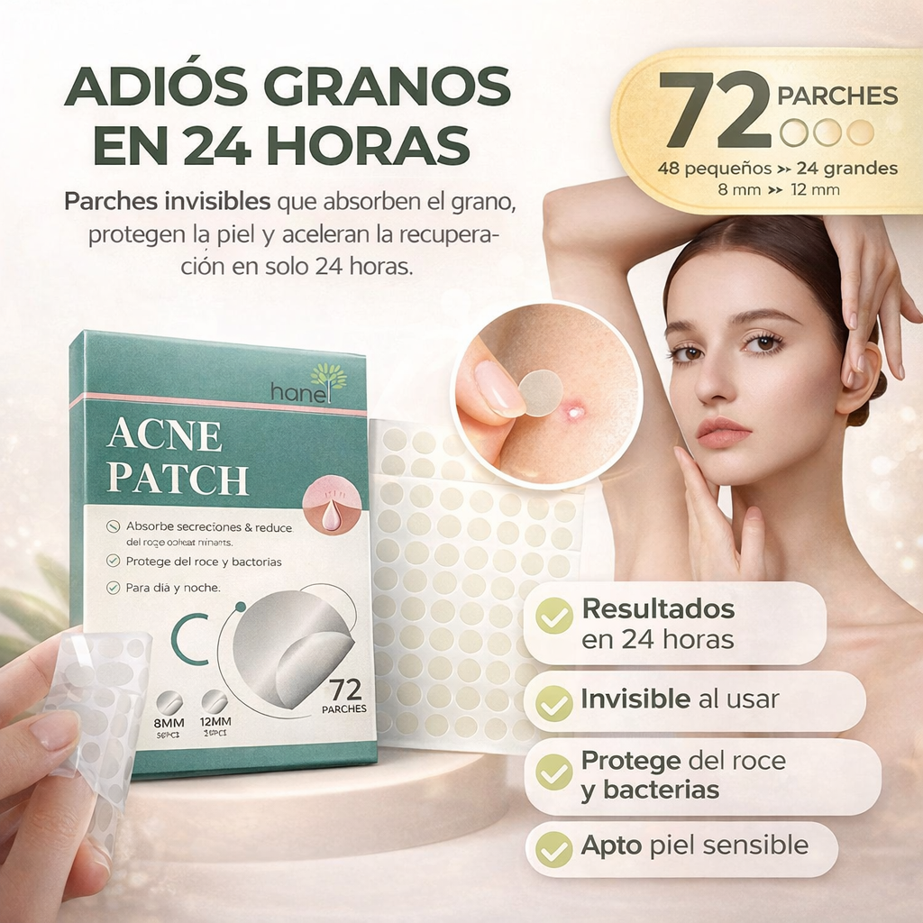 Pack 72 parches anti acné